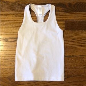 Girls white ivivva tank top